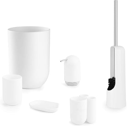 Umbra Touch Soap Dispenser Pump 13 oz (384 ml) Capacity for Liquid Soap or Hand Sanitizer, Easy to Refill, White - Image 8