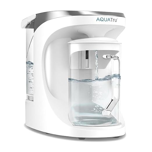 AquaTru Carafe Countertop Water Purifier | Compact 4-Stage Reverse Osmosis System with Glass Carafe Removes 84 Contaminants Including Forever Chemicals, Lead & Fluoride | No Plumbing by AQUATRU