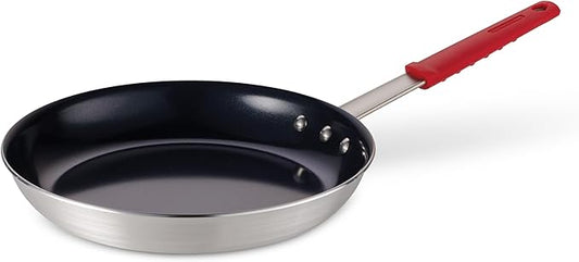 Tramontina Professional 12-Inch Ceramic Non Stick Large Frying Pan, Heavy-Gauge Aluminum Skillet with Ceramic Nonstick Coating, Dishwasher and Oven Safe, Black by Tramontina
