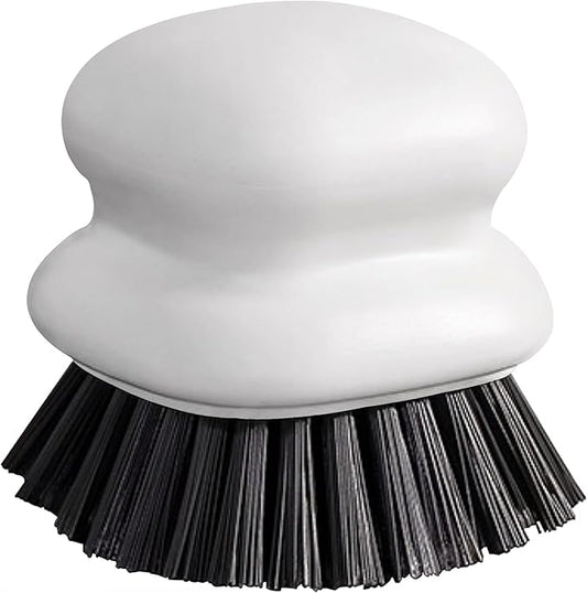 Dish Brush with Handle, Kitchen Scrub Brushes for Cleaning, Dish Scrubber with Nylon bristles for Sink, Pots, Pans (1Pack White Nylon bristles) by CDHOME