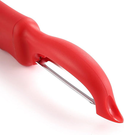 Spring Chef Professional Red Swivel Vegetable Peeler for Kitchen, Stainless Steel Potato Peelers with Soft Grip Handle, Perfect for Peeling Apple, Veggie, Fruit, Carrot, Dishwasher Safe - Set of 2 - Image 9