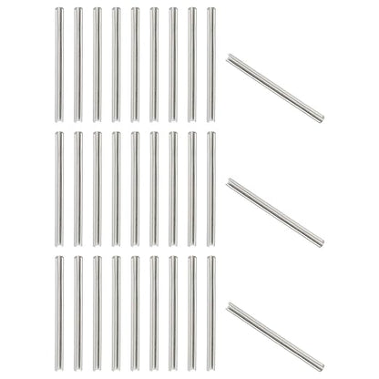 PATIKIL Slotted Spring Pin, 50 Pcs 1/8" x 1-3/4" (3.2mm x 45mm) 304 Stainless Steel Split Roll Pins Spring Dowel for Home Improvement Automotive Machine Repair, Silver