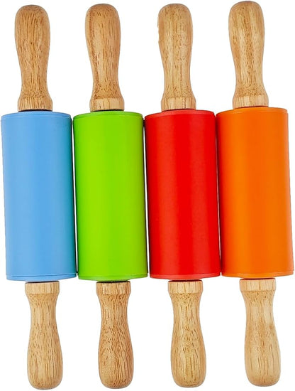 8 Pack Small Rolling Pin for Kids, Kids Rolling Pin for Home Kitchen (9 Inch) - Image 6