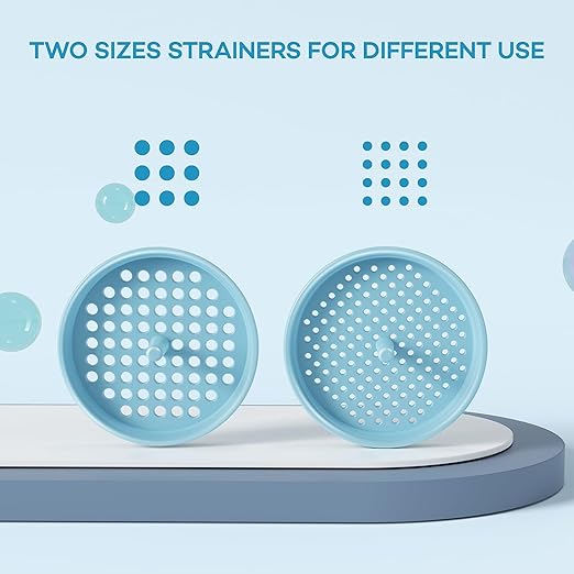 Pisol Wide Mouth Versatile Funnel, Canning Funnels for Kitchen Use, Food Grade Plastic Cooking Funnel Set with 4 Size Spouts and 2 Strainers for Filling Different Bottles and Bags, Blue - Image 6
