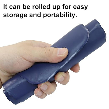 Flexible Foldable Oil Funnel, General Reusable Oil Change Draining and Filling Tool for Automotive Lawnmower Machine - Blue