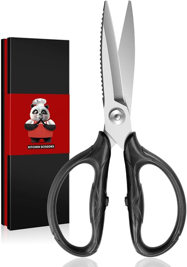 SHAN ZU 8.4" Heavy Duty Kitchen Scissors - Professional Japanese 5Cr15MoV Stainless Steel Shears, All Purpose Detachable Shears for Meat/Herbs/Poultry, Dishwasher Safe, Gift Box Included by SHANZU