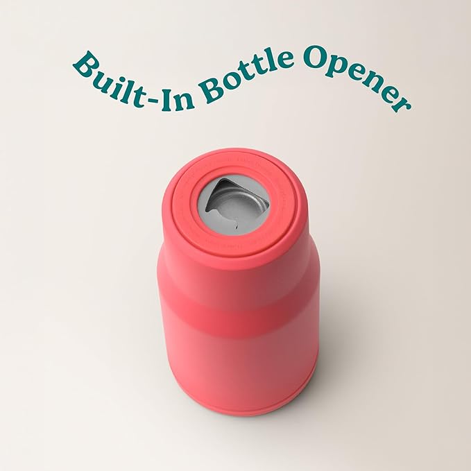 Reduce 4-in-1 Drink Cooler - Versatile Can & Bottle Holder with Vacuum Insulation - Keeps Drinks Cold Up to 4 Hours - Includes Bottle Opener - Fits Cupholders & Dishwasher Safe - 14oz - Daiquiri