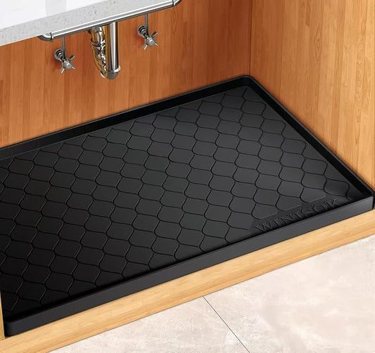 Winisok Silicone Under Sink Mat 40" x 19", Kitchen Essentials and Gadgets, Shelf Liner and Cabinet Protector, Home Organizers and Storage, Waterproof Bathroom Tray by Winisok