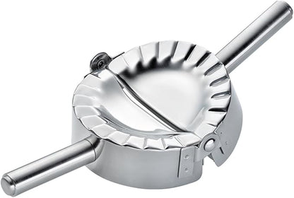 KAYCROWN 4.75 Inch Empanada Press, Stainless Steel Dumpling Maker Dough Cutter Dumpling Mold for Empanada, Dumpling, Ravioli, Pierogi, Turnovers, Calzone (L: 4.75 inch)