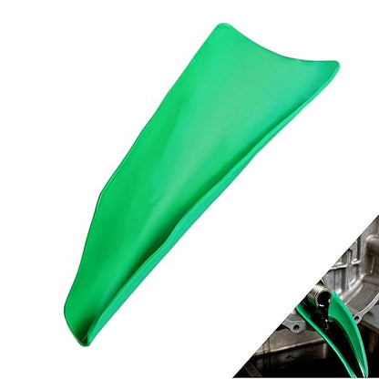 Flexible Funnel for Oil Change – Reusable Silicone Drain Funnel, Spill-Free Design, Foldable & Moldable for Car, Motorcycle, Truck, Lawnmower, Snowplow | Easy Clean, Roll-Up Storage