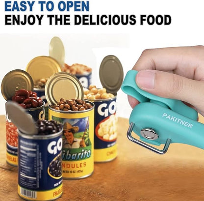 PAKITNER- Cut safe Manual can opener smooth edge - handheld Side cut can opener, Ergonomic Smooth Edge, Food Grade Stainless Steel Cutting Can Opener for Home, Kitchen & Restaurant, Green - Image 5