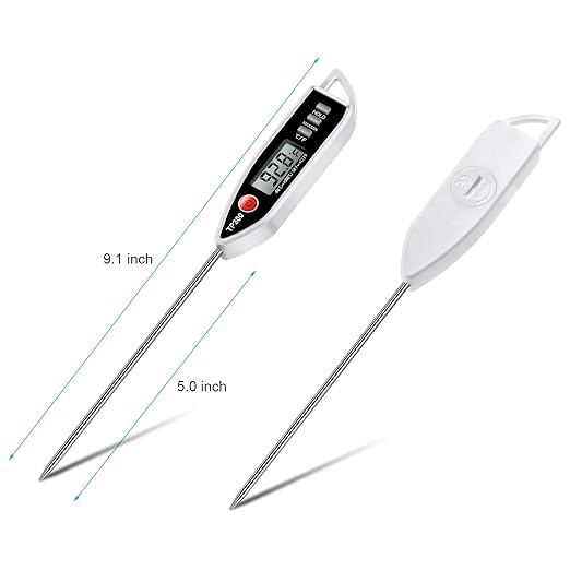 Meat Food Thermometer, Digital Candy Cooking Thermometer, Kitchen Cooking Thermometer Instant Read for BBQ Grill, Oil, Milk, Bath Water, Deep Fry, Candle Temperature - Image 6