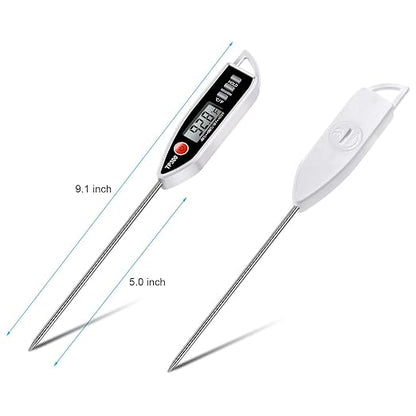 Meat Food Thermometer, Digital Candy Cooking Thermometer, Kitchen Cooking Thermometer Instant Read for BBQ Grill, Oil, Milk, Bath Water, Deep Fry, Candle Temperature - Image 6