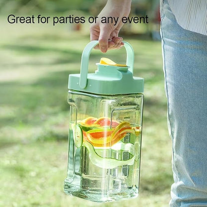 0.9 Gallon Drink Dispenser with Spigot,100% Leakproof,Sealed and Filter screen,Milk,Lemonade Dispenser,Juice Containers With Lids For Fridge and Dairly Use,Beverage Liquid Drink Container for Party - Image 6