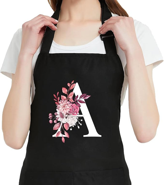Personalized Aprons for Women with Pockets, Cute Aprons for Women Chef Baking, Cooking Gifts for Mom Birthday