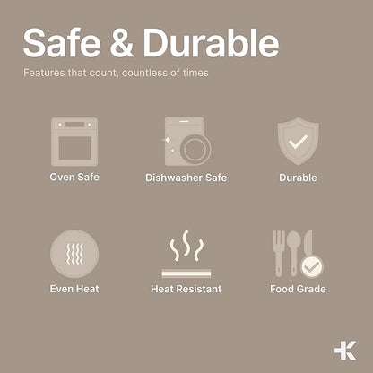 Stainless Steel Stockpot with Lid 5 Quart, Durable 18/8 Stainless Steel, Impact-Bonded Base for Even Heating, Riveted Handles, Oven & All Stove Compatible, Safe Up To 500°F (260°C) - Image 3