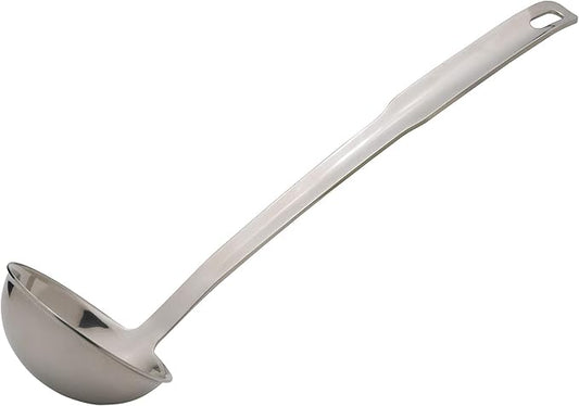 HIC Kitchen Ladle with Long Handle, 18/8 Stainless Steel, 12.5-Inches, 3-Ounce Capacity