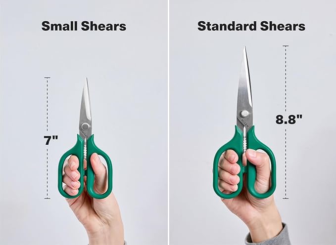 Misen Heavy Duty Kitchen Shears - Comfortable Ambidextrous Scissors for Meat, Poultry, Herbs & More - Easy to Clean - German Stainless Steel - Large | Green - Image 8