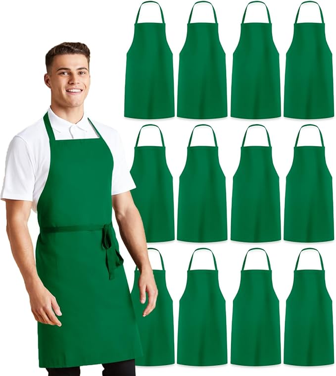 Avalon Kitchen Aprons for Men - 100% Polyester Chef Apron Women with Extra Long Ties - Cooking Aprons for Women & Mens Apron by Avalon+Kitchen