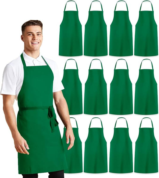 Avalon Kitchen Aprons for Men - 100% Polyester Chef Apron Women with Extra Long Ties - Cooking Aprons for Women & Mens Apron by Avalon+Kitchen