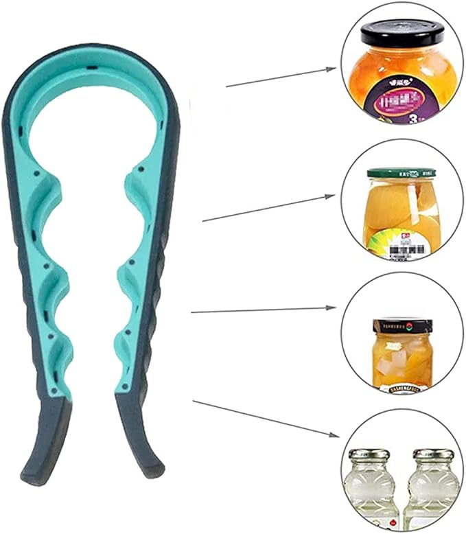 Bottle Opener for Arthritic Hand,Jar Opener for Old People, Children, Women, Those with Weak Hands,Multifunctional Kitchen Gadgets (05-Blue) - Image 4