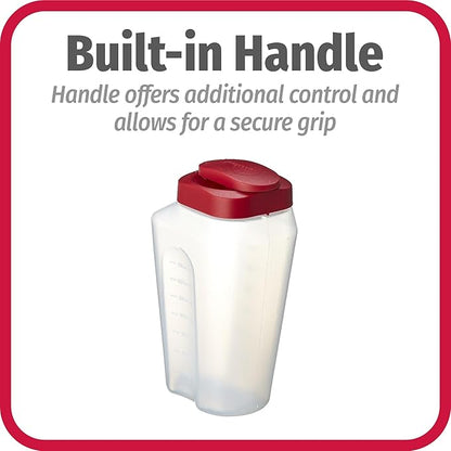 GoodCook 1 Quart Bottle – BPA Free Mixing Pitcher with Lid, Snap Lock Easy Pour Lid, Drink Containers for Fridge, Liquid Storage Container, Jugs for Drinks, Plastic Bottles with Lids - Image 6