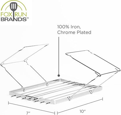 Fox Run Turkey Roasting Rack and Lifter, 11" x 6"