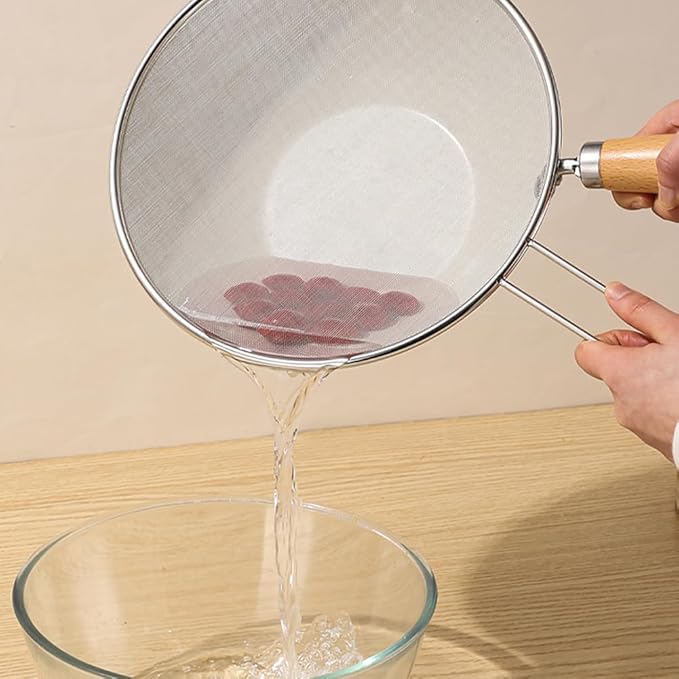 1Pc 10" Stainless Steel Pot Splatter Guard Fine Mesh Cover with Long Handle Home Kitchen Splatter Screen Fine Mesh Cover Lids for Cooking, Frying Pan, Silver