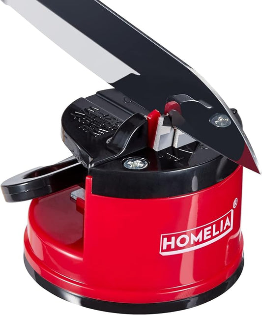 Knife Sharpeners for Kitchen Knives - with suction cup - Mini Pocket Knife Sharpening Kit - Afilador De Cuchillos - Small Tools by HOMELIA