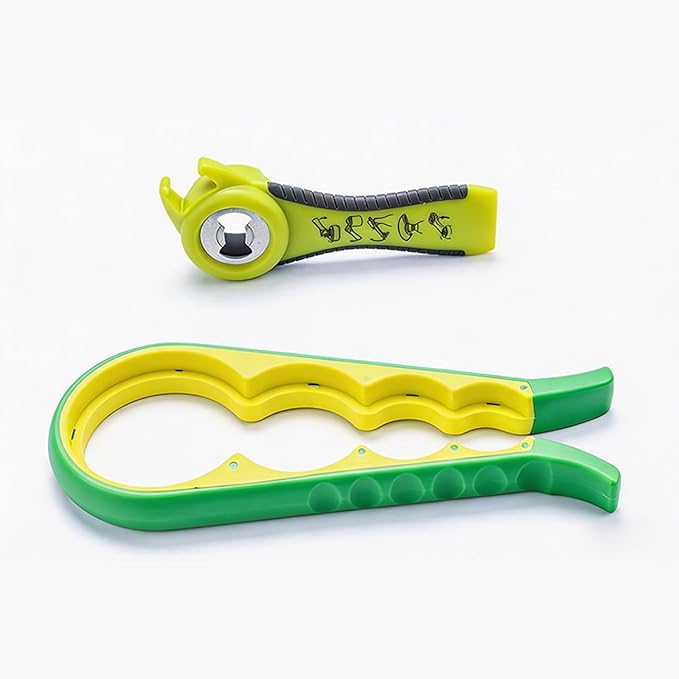 Jar Opener for Seniors with Arthritis,Jar Opener for Weak Hands,5-in-1 Bottle Opener,4-in-1 Can Opener by GZLT