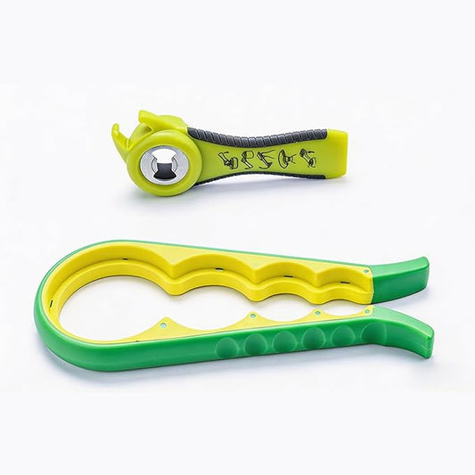 Jar Opener for Seniors with Arthritis,Jar Opener for Weak Hands,5-in-1 Bottle Opener,4-in-1 Can Opener by GZLT