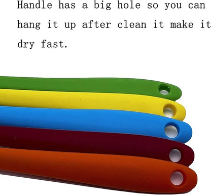 6 Pcs Silicone Spatulas, 8.3 inch Small Rubber Spatula Heat Resistant Non-Stick Flexible Scrapers Baking Mixing Tool