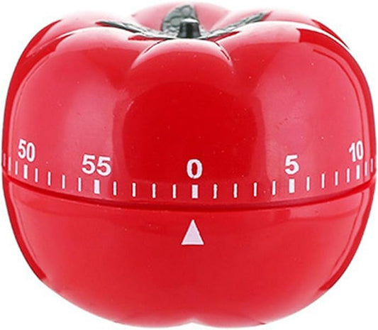 1Pcs Kitchen 60 Minutes Timer, 360 Degree Rotating Tomato Shaped Alarm Timer, Kitchen Cooking Clock, Portable Loud Alarm Counters Reminder for Home Cooking Baking
