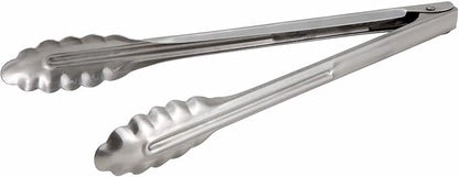 Winco Stainless Steel, Coiled Spring Utility Tong Heavyweight, Medium, 12-Inch (Pack of 2) - Image 2