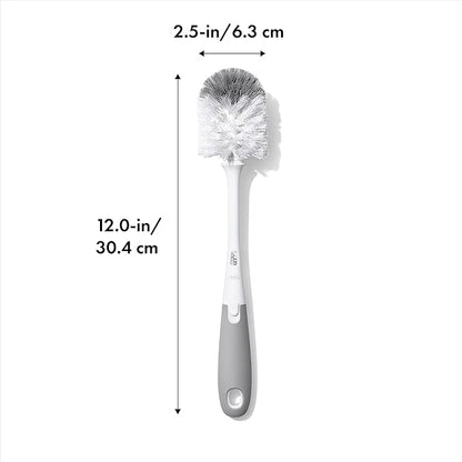 OXO Tot Bottle Brush with Nipple Cleaner, Gray - Image 2