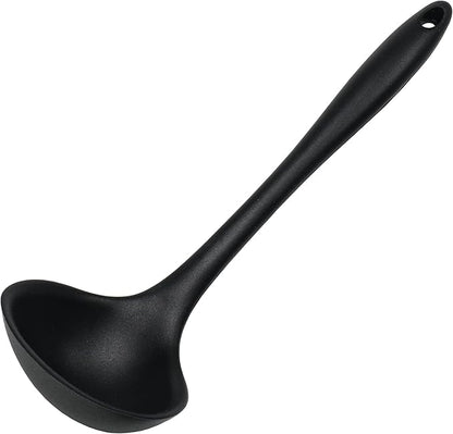 Chef Craft Premium Silicone Cooking Ladle, 11.25 inch, Black by ChefCraft