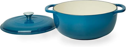 Mercer Culinary Enameled Cast Iron Round Dutch Oven, 6 qt., Turquoise - Image 2