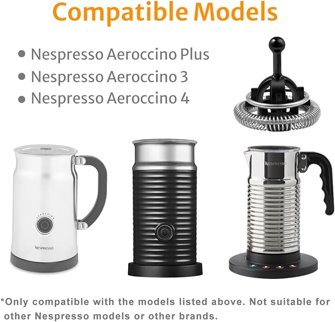 Whisks Compatible with Nespresso Aeroccino 3/4/Plus Milk Frother Replacement, 2 Pack - Image 2
