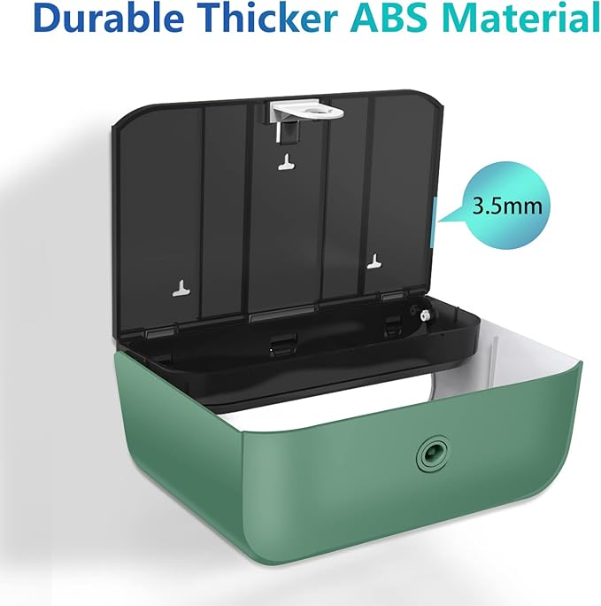 Paper Towel Holder Wall Mount: Commercial Paper Towel Dispenser for Multifold/Trifold/c Fold Hand Paper Towel, Adhesive Paper Towel Holder No-Hole Installation 200 Sheets - Image 5
