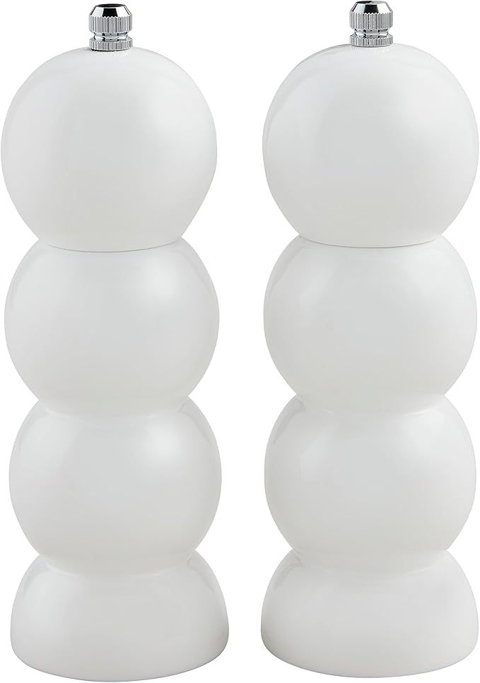 Mud Pie Classic Salt Pepper Grinders; 6.25" X 2.25"