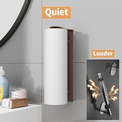 Oil Rubbed Bronze Paper Towel Holder Under Cabinet, Oil Rubbed Bronze Kitchen Accessories Decor, Wall Mount Paper Towel Holder for Bathroom, Stainless Steel, Adhesive or Screws - Image 4