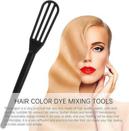 10 PCS Plastic Hair Coloring Mixer,Hair Color Whisks Dye Cream Mixer,Tint Color Cream Colorful Spoon Applicator Hair Bleaching Highlight Tool for Home Barber Shop Salon - Image 3