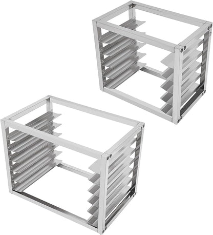 5 Tier Bun Pan Rack, Aluminum Bakery Rack for Half or Full Sheets, Commercial Dough Pizza Baking Tray Racks, Storage Cooling Rack, Bread Baking Equipment For Home Restaurant Kitchen (5 Tier)
