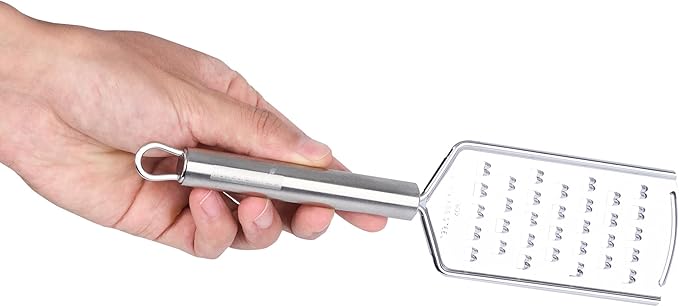 Restaurantware Stainless Steel Coarse Cheese Grater - German Standard Lemon Zester with Ergonomic Handle, Sharp Blades, Dishwasher Safe - Handheld Kitchen Grater for Parmesan, Garlic, Ginger - Image 11