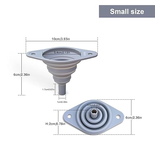 Kitchen Funnel Set of 3,Small and Large,Funnels for Kitchen Use Filling Bottle,Folding Silicone Funnel Used for Transferring Liquids in The Kitchen - Image 5