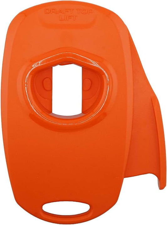 Draft Top Lift Universal Topless Can Opener - Smooth Edge Aluminum Can Lid Remover for Beer, Cocktails, & Soda - For Tailgating & Garnishes, as Seen on Shark Tank, Made in the USA (Orange) by DraftTop
