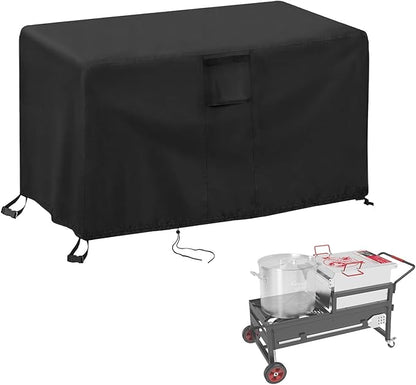 Crawfish Boiler Cover, Fit for CreoleFeast CFT2018-N1 90 Qt Crawfish Boiler and Cooker Combo, Outdoor Waterproof Heavy Duty Crawfish Seafood Boiler Cover - 62" L x 36" W x 38" H