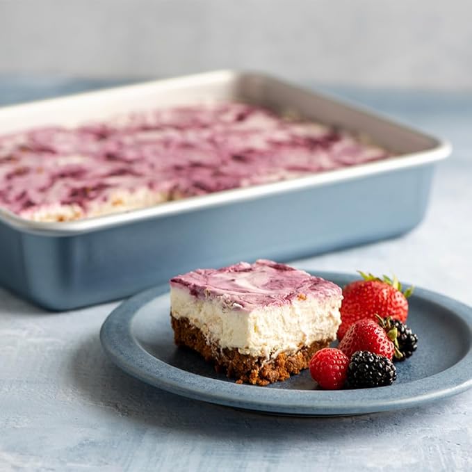 Nordic Ware Brilliant™ Colorful Bakeware 9 x 13 Pan, Nonstick made without PFAS or PTFE for safe cooking; Reinforced steel rim prevents warping - Image 3