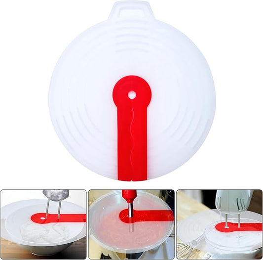 Splatter Guard for Mixer,Hand Mixer Splatter Guard,Cooking Splash Guard for Mixer,Mixing Bowl Shield,Splatter Guard Cover Lids For Pots and Pans&Mixing Bowl Splatter Guard