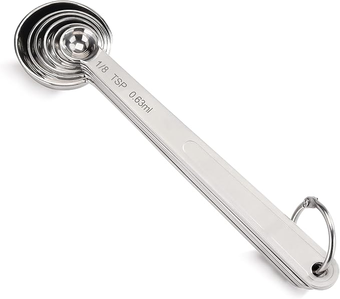 New Star Foodservice 43112 Stainless Steel 18/8 Measuring Spoons, Set of 6 - Image 2